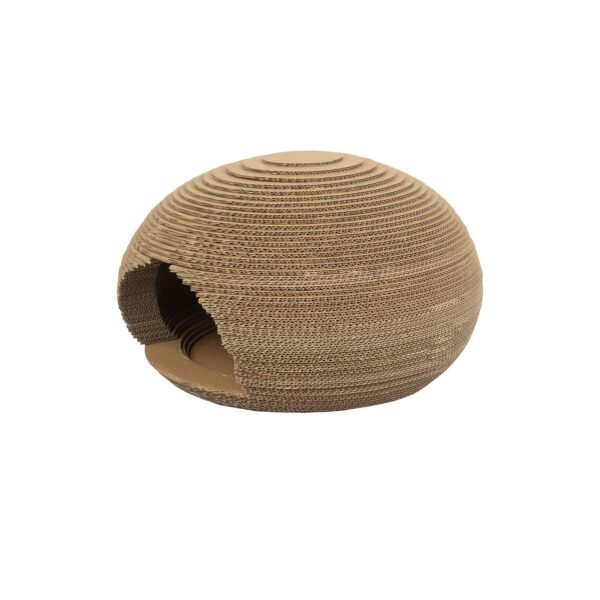 Cat Cave Shaped Scratcher, Made Of Cardboard