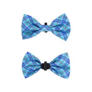 3-Pack Bowtie Slider for Dogs, Soft Fabric, Multiple Colors