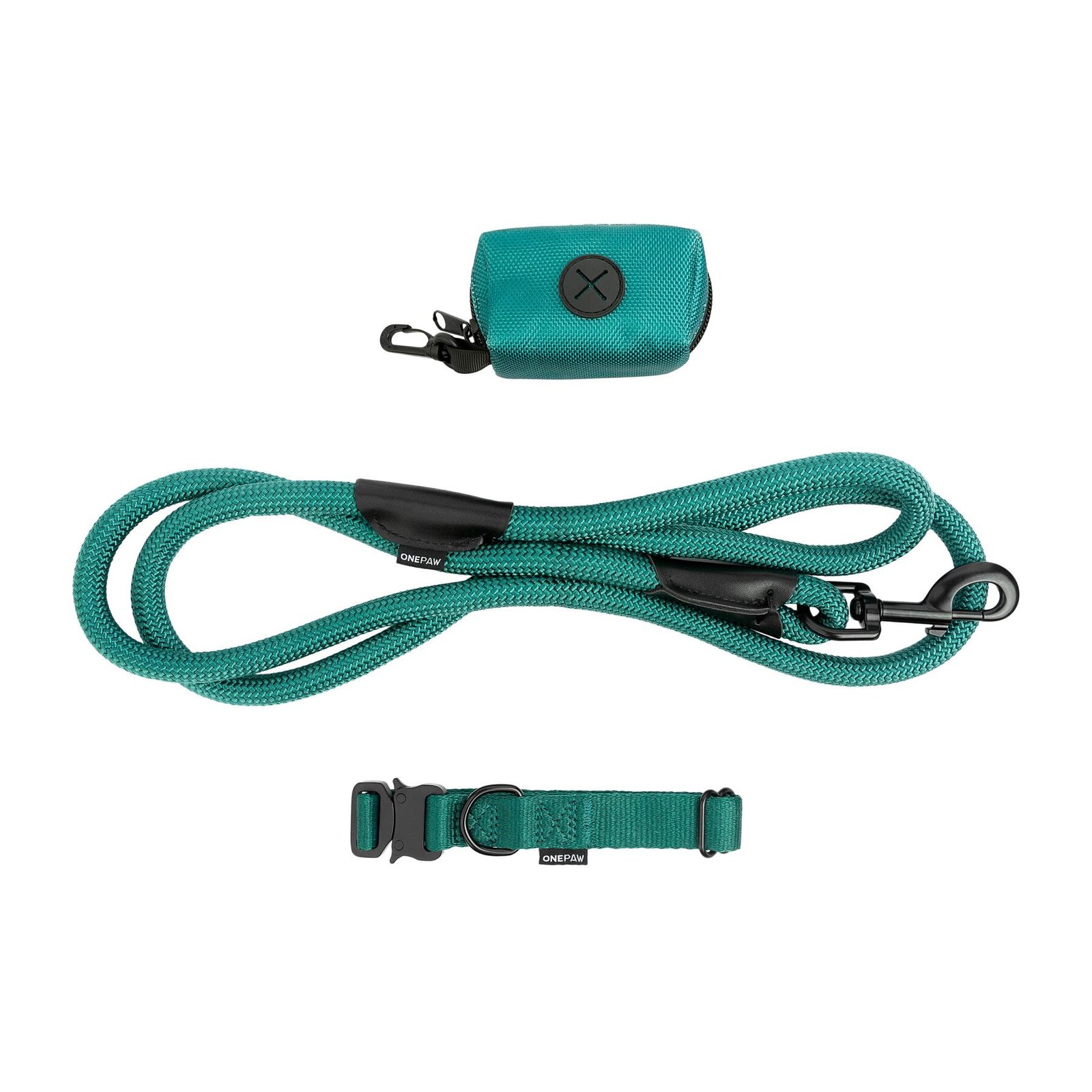 Dog 3-Pack Collar Leash Set, With bag Dispenser, Multiple Colors - Image 6