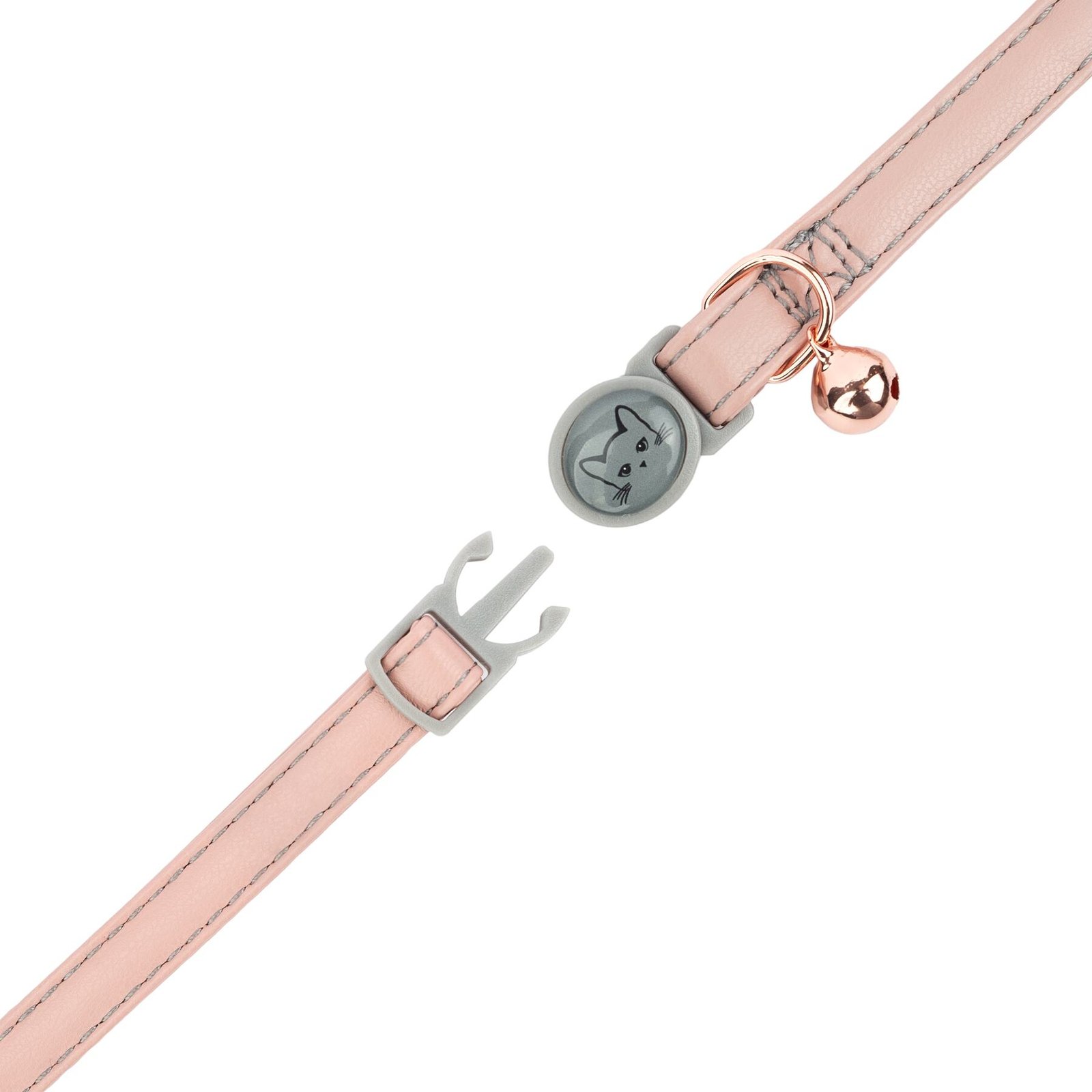 Vegan Leather Safety Cat Collar, Breakaway Buckle - Image 10
