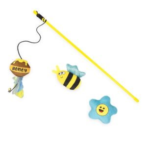 Honey Dangler, 3-Pack, Wand and Plush Cat Toys