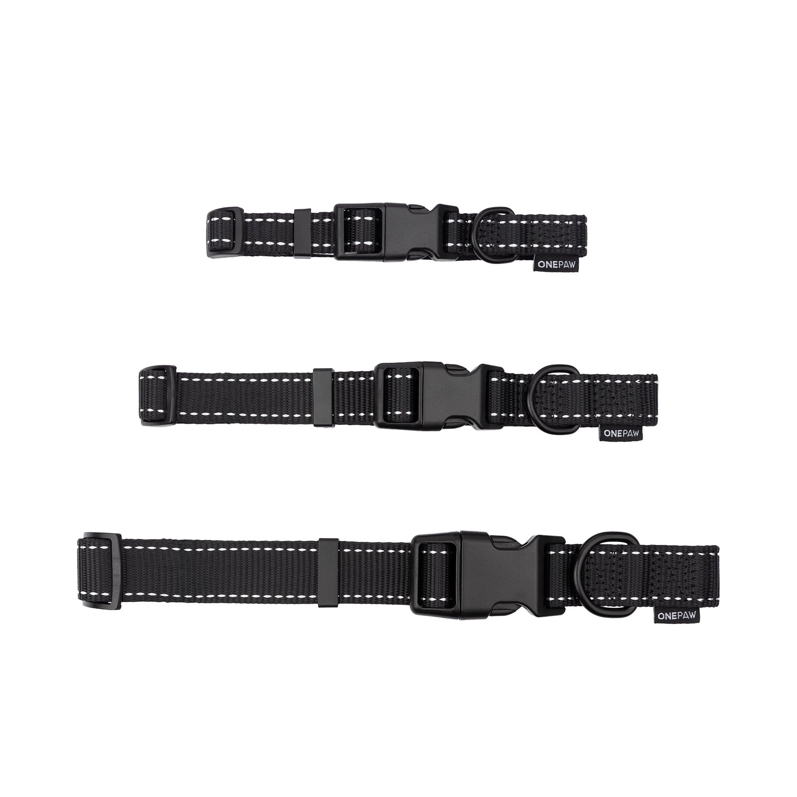 One Paw, Webbing Collar for Dogs, Multiple Colors and Sizes