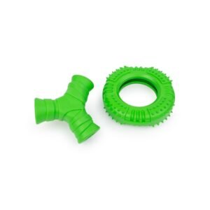 One Paw, 2 Pack Rubber Chew Dog Toy, Large, Treat Dispenser