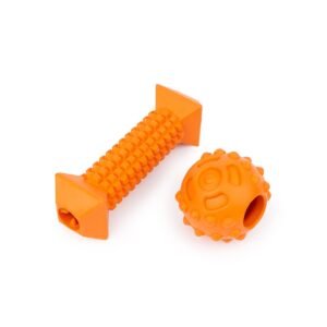 One Paw, 2 Pack Rubber Chew Dog Toy, Small, Treat Dispenser