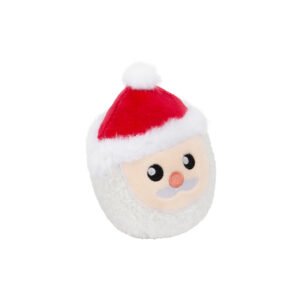 Santa Ball Toy, Dog Toy, Holiday squeaker fun