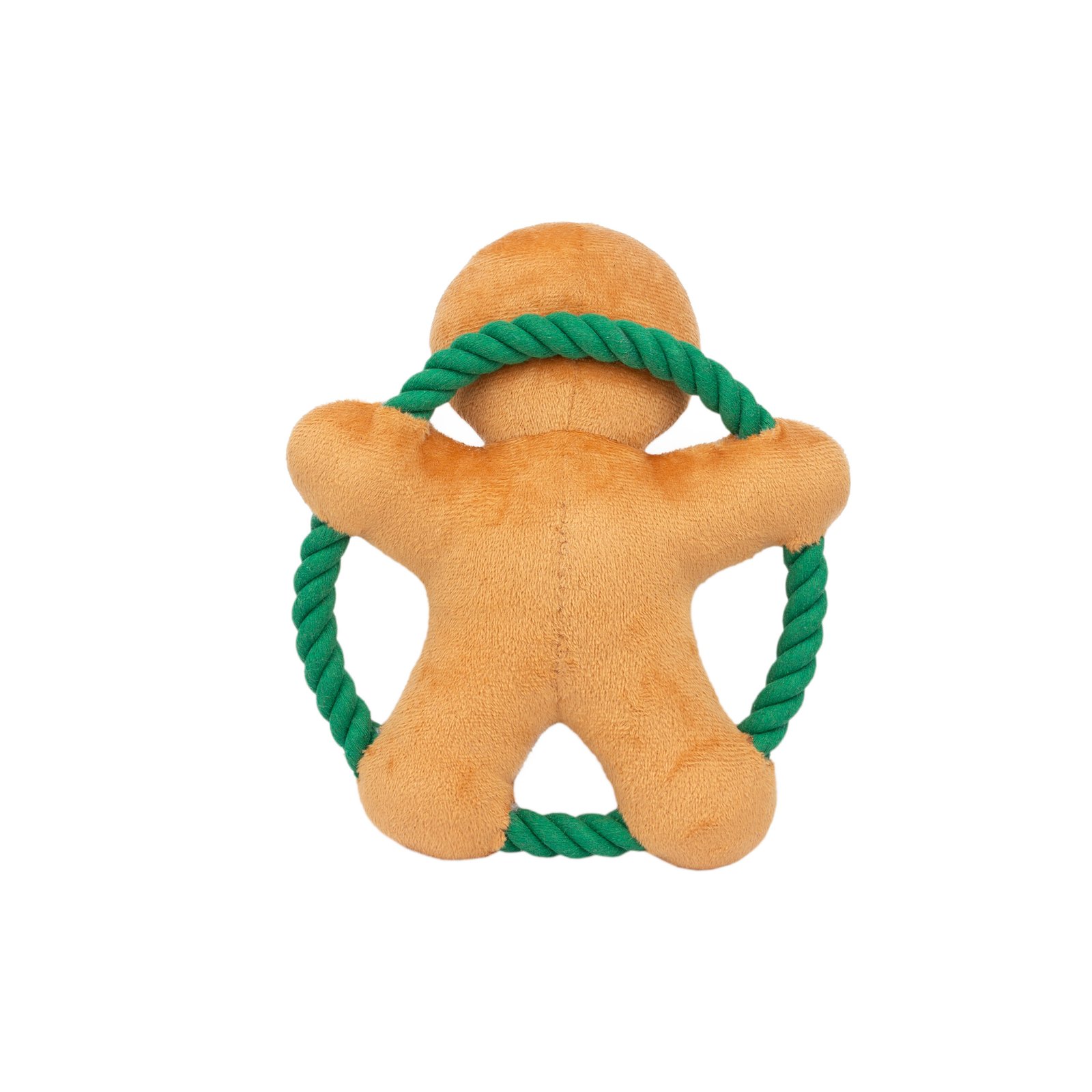 Gingerbread Rope Toy, Dog Toy, Holiday rope chewing play - Image 2