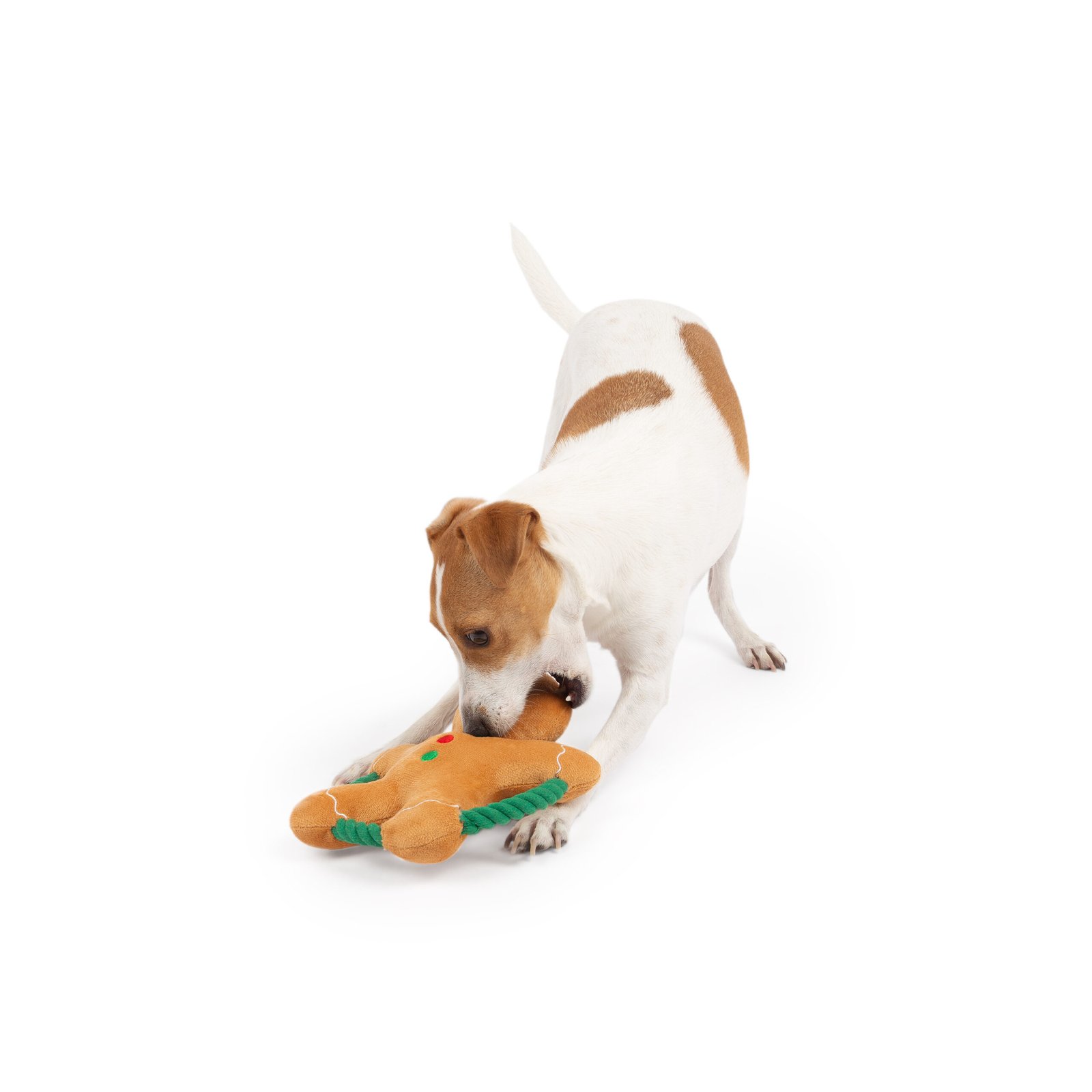 Gingerbread Rope Toy, Dog Toy, Holiday rope chewing play - Image 4