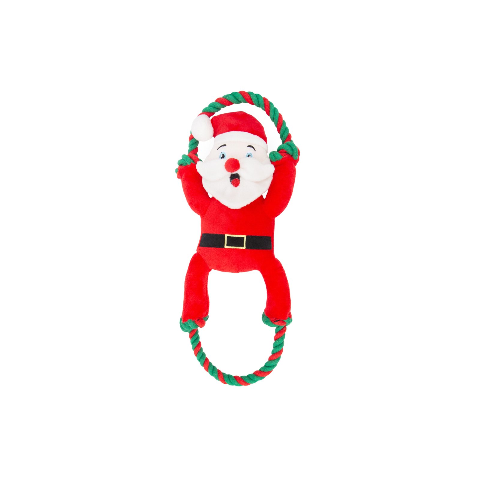 Santa Rope Dog Toy