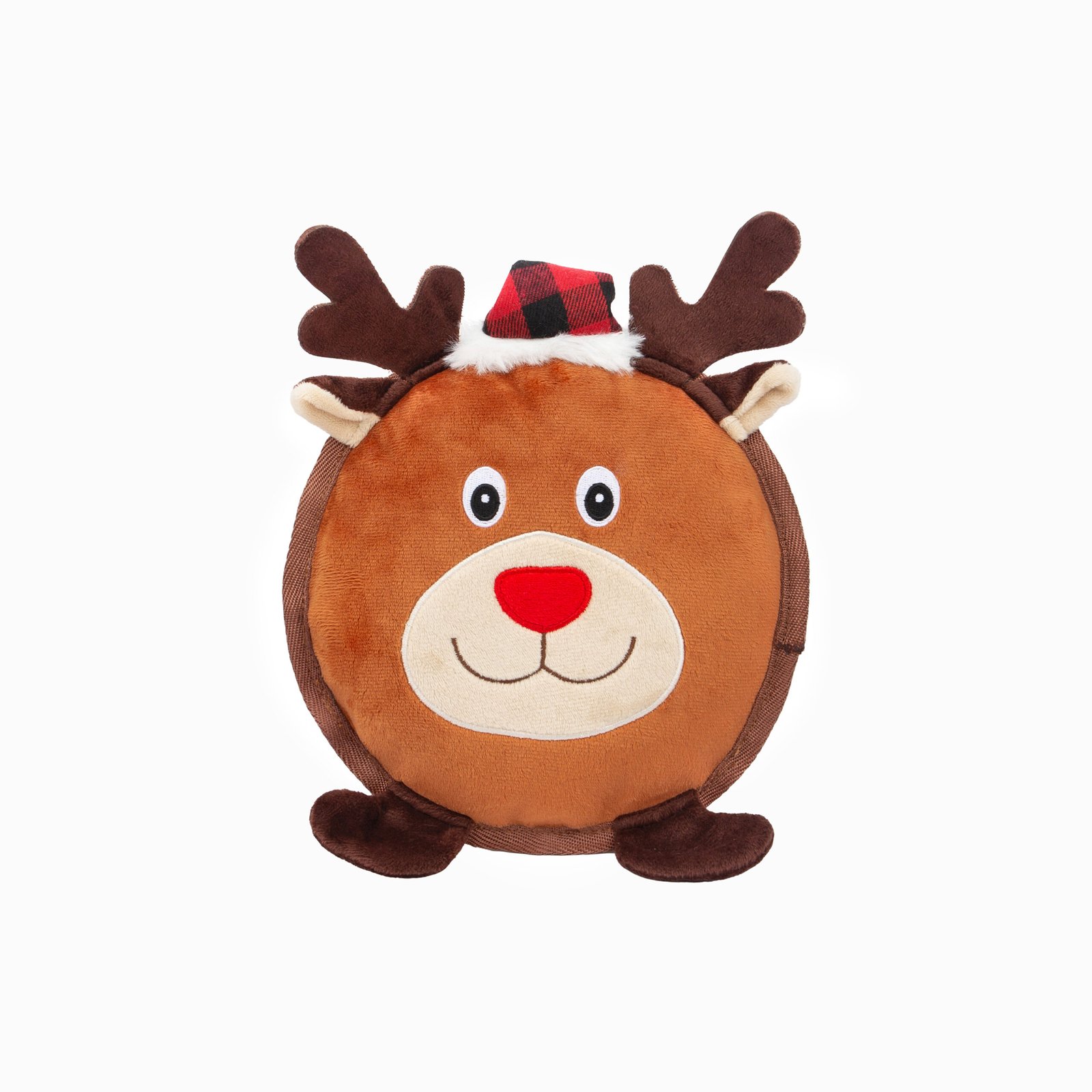Reindeer Flat Dog Toy