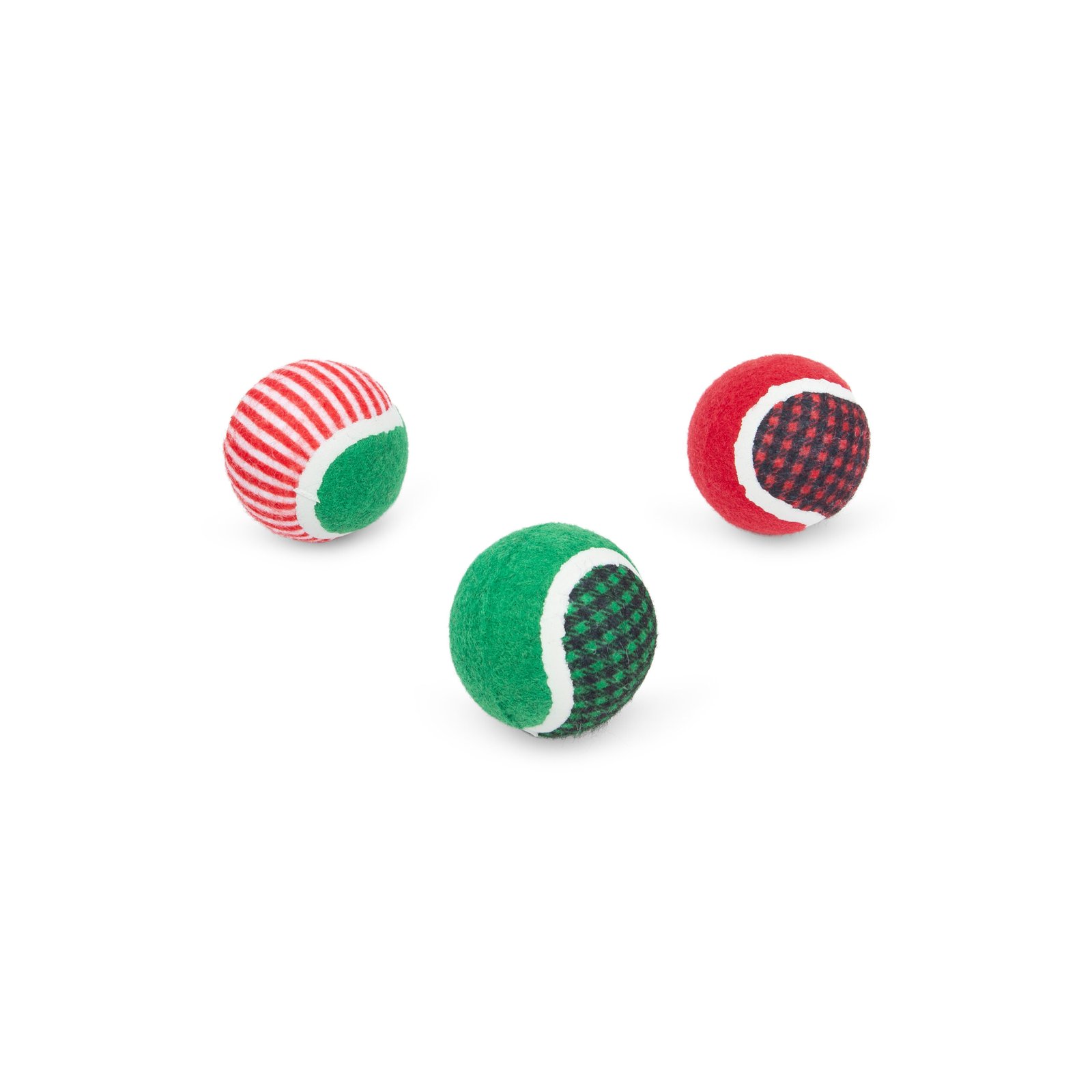 Candy Cane Holiday Tennis Ball Set For Dogs - Image 2
