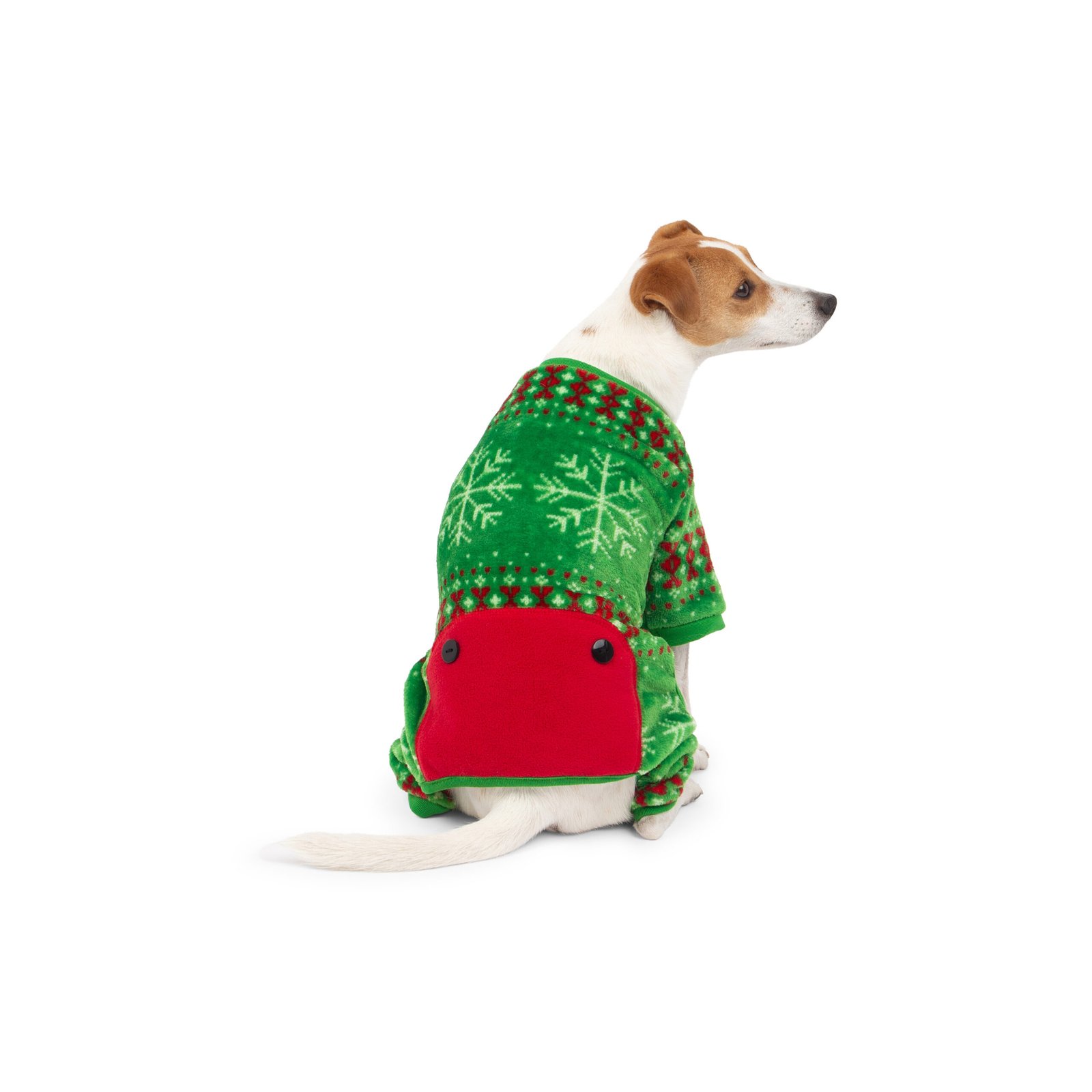 Holiday Snowflake PJ, Dog Pajamas, Classic Snowflake Design - Image 3