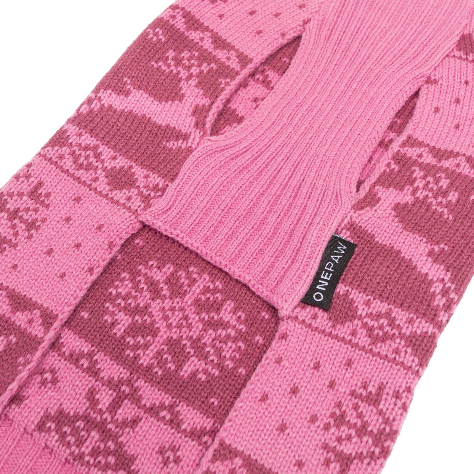 Reindeer Jacquard Sweater, Dog Sweater, Festive Knitted Pattern - Image 5