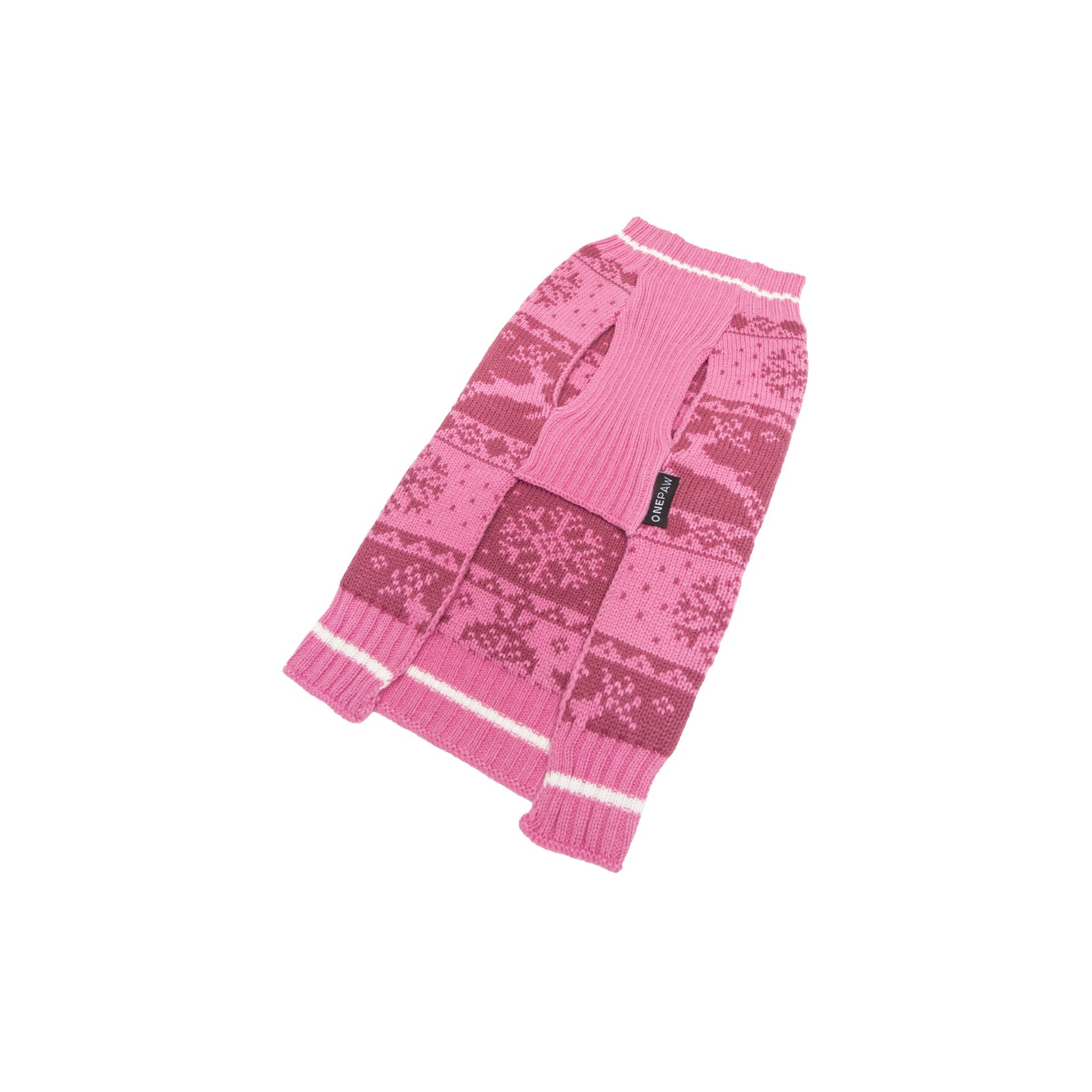 Reindeer Jacquard Sweater, Dog Sweater, Festive Knitted Pattern - Image 4