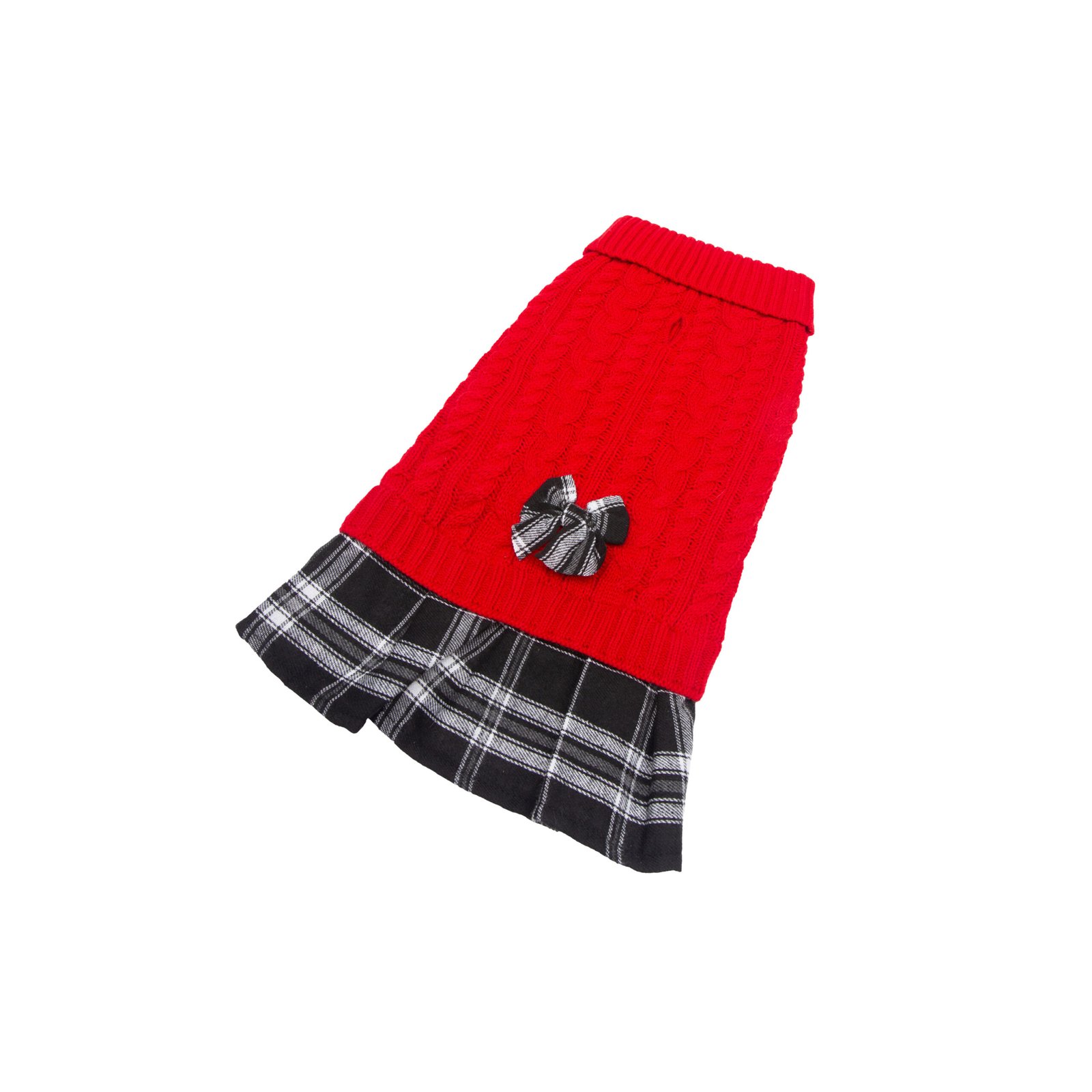 Holiday Dress Sweater, Dog Sweater, Built-in Skirt - Image 3