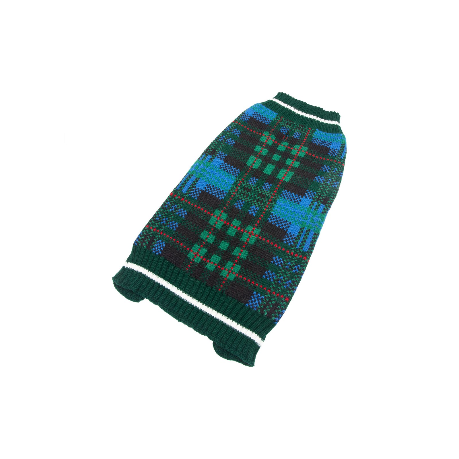 Holiday Plaid Sweater, Dog Sweater, Classic Plaid Pattern - Image 3