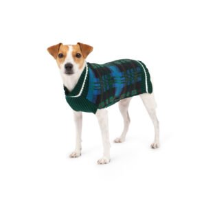 Holiday Plaid Sweater, Dog Sweater, Classic Plaid Pattern