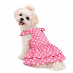 Polka Dot Ruffle Dog Dress