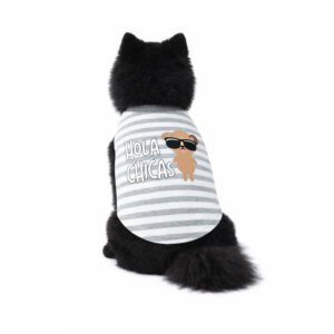 Hola Chicas Graphic Dog T-Shirt