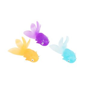3-Pack Silicone Fish Toy Set for Cats