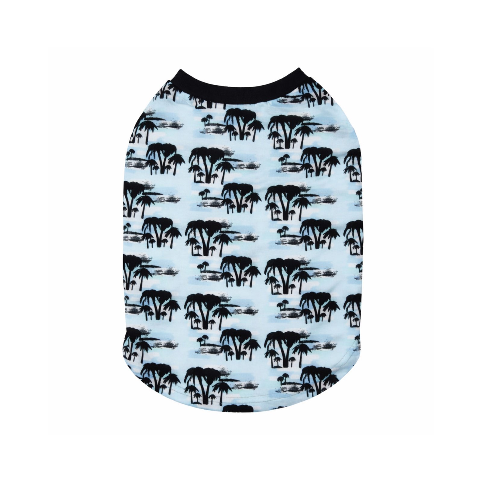 Classic Tropical Print Dog T-Shirt - Image 2