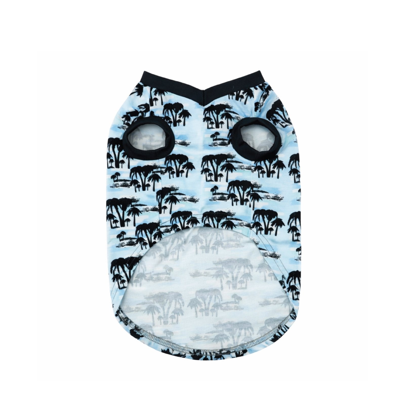 Classic Tropical Print Dog T-Shirt - Image 3