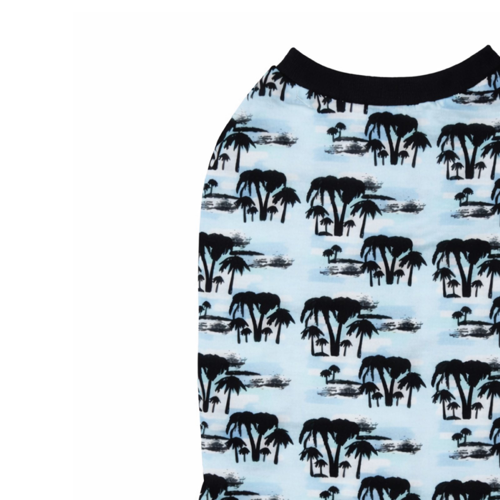 Classic Tropical Print Dog T-Shirt - Image 4