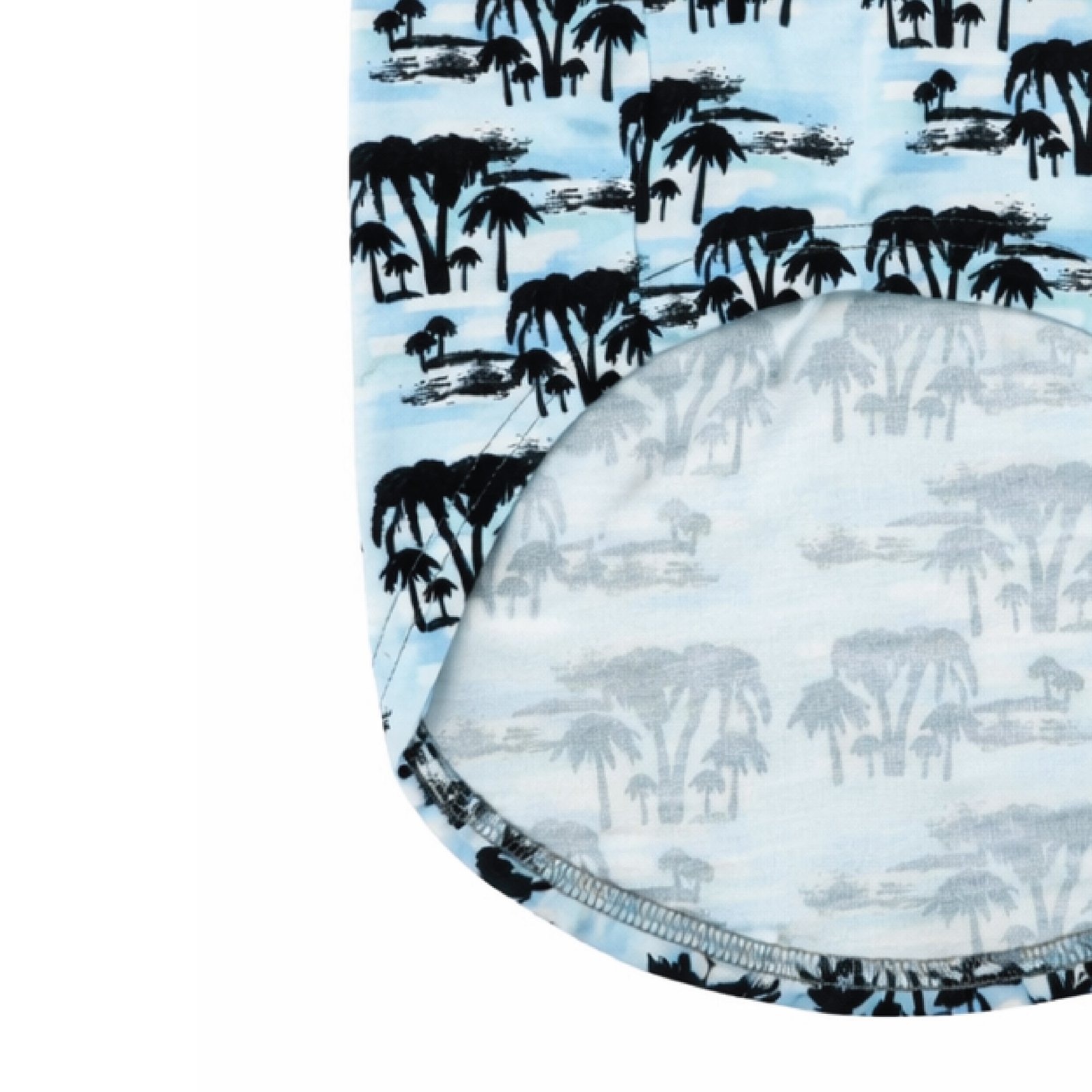 Classic Tropical Print Dog T-Shirt - Image 6